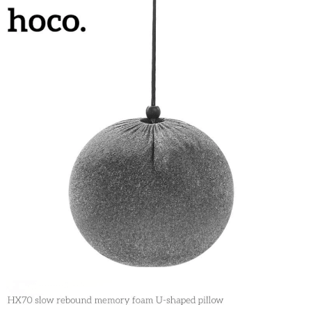 หมอนรองคอ HOCO HX70 เมมโมรี่โฟม ทรงตัว U รองรับต้นคอ 360° พับเก็บได้ พร้อมถุงสำหรับพกพา_6